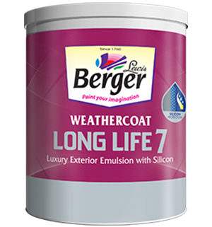 BERGER WEATHERCOAT LONG LIFE 7 9 LTR / 10 LTR (WHITE)
