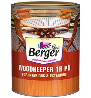 BERGER WOODKEEPER 1K PU EXTERIOR GLOSS  1 LTR